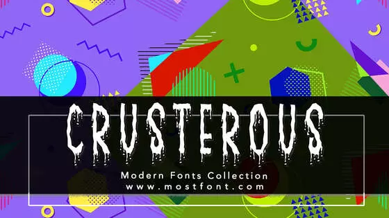 「Crusterous」字体排版图片