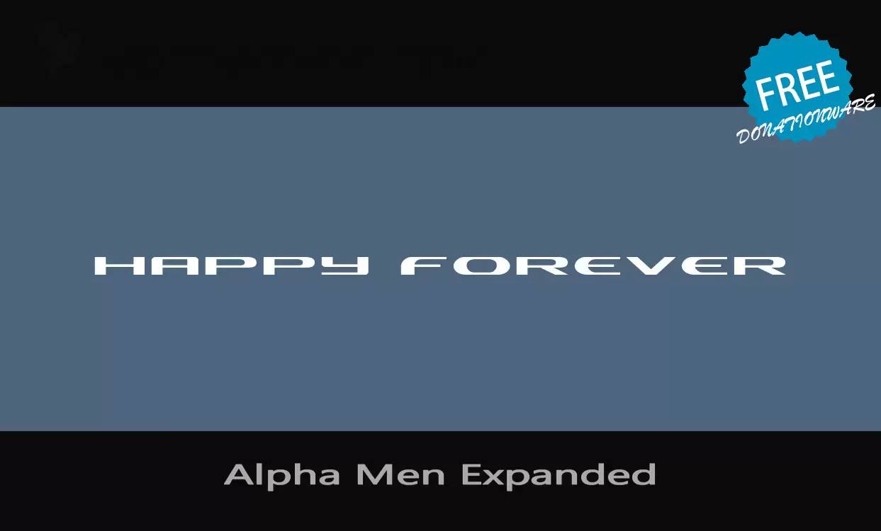 「Alpha-Men-Expanded」字体效果图