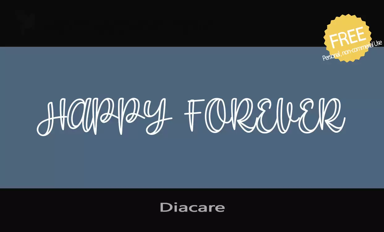 「Diacare」字体效果图
