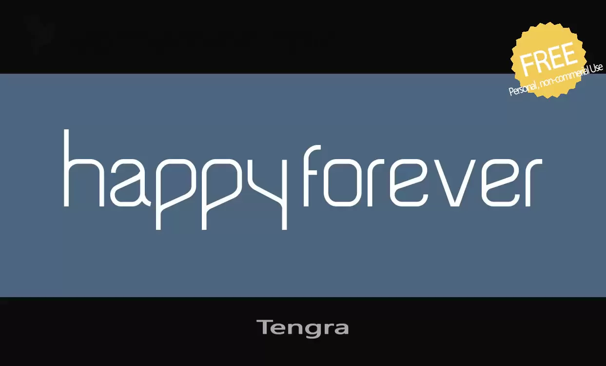 「Tengra」字体效果图