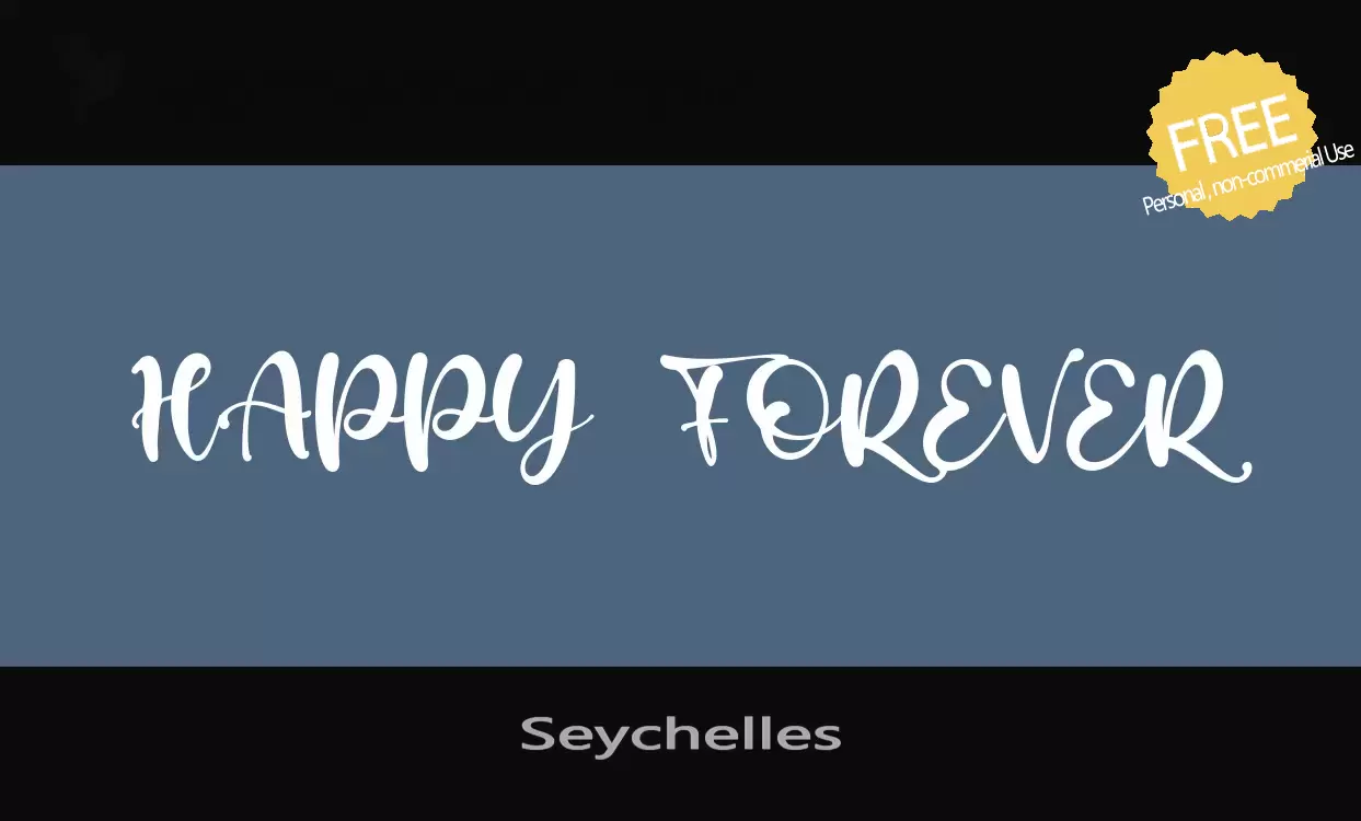 「Seychelles」字体效果图