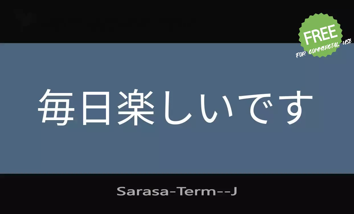 「Sarasa-Term-」字体效果图