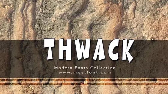 「Thwack」字体排版样式