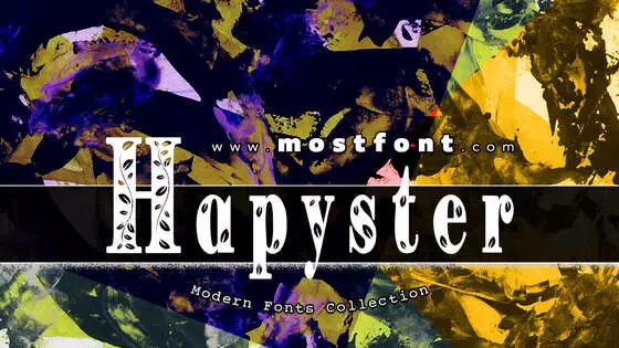 「Hapyster」字体排版样式
