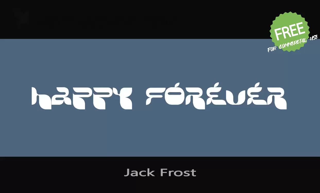 「Jack-Frost」字体效果图