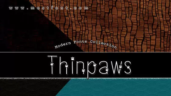 Typographic Design of Thinpaws