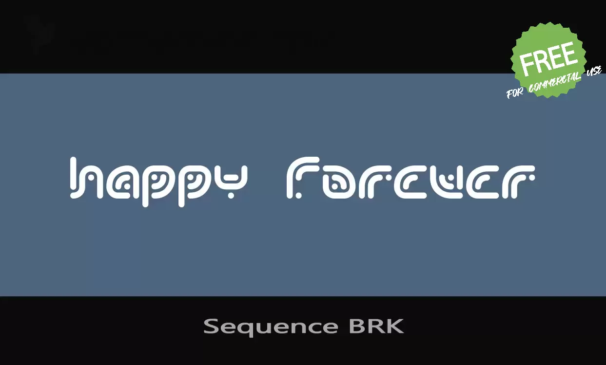 「Sequence-BRK」字体效果图