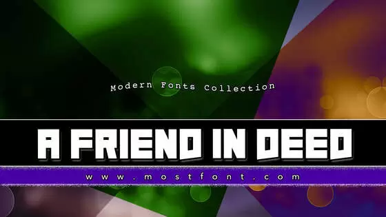 「A-Friend-In-Deed」字体排版图片