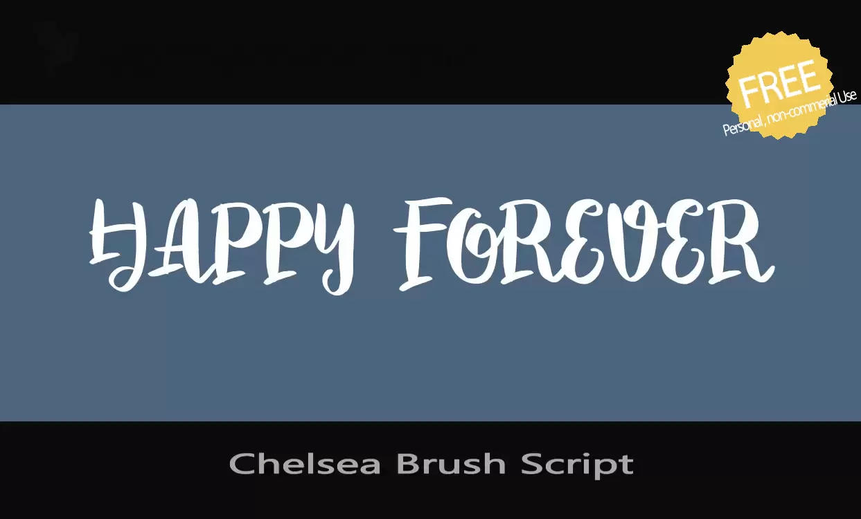 Sample of Chelsea-Brush-Script