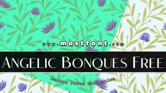 Typographic Design of Angelic-Bonques-Free