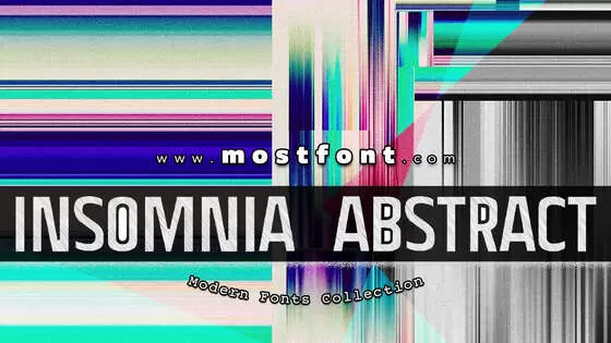 「Insomnia-Abstract」字体排版图片