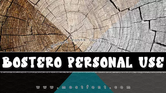 Typographic Design of Bostero-Personal-Use