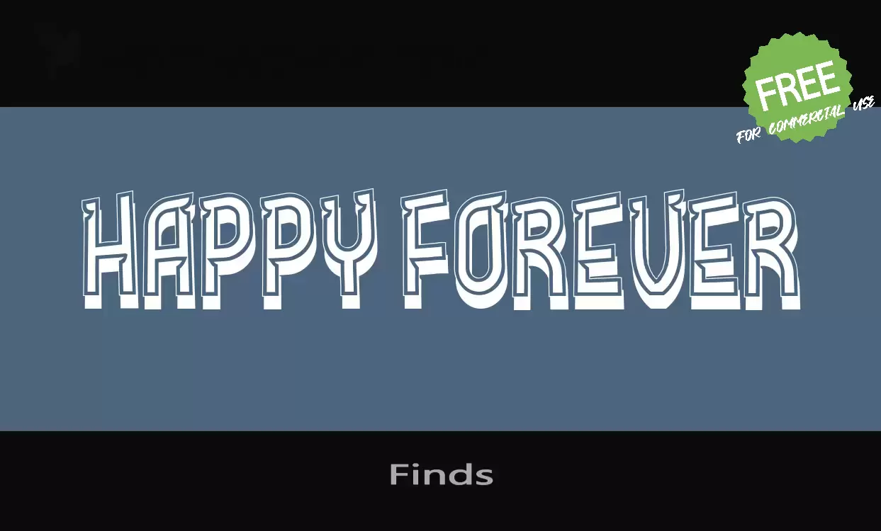 Font Sample of Finds