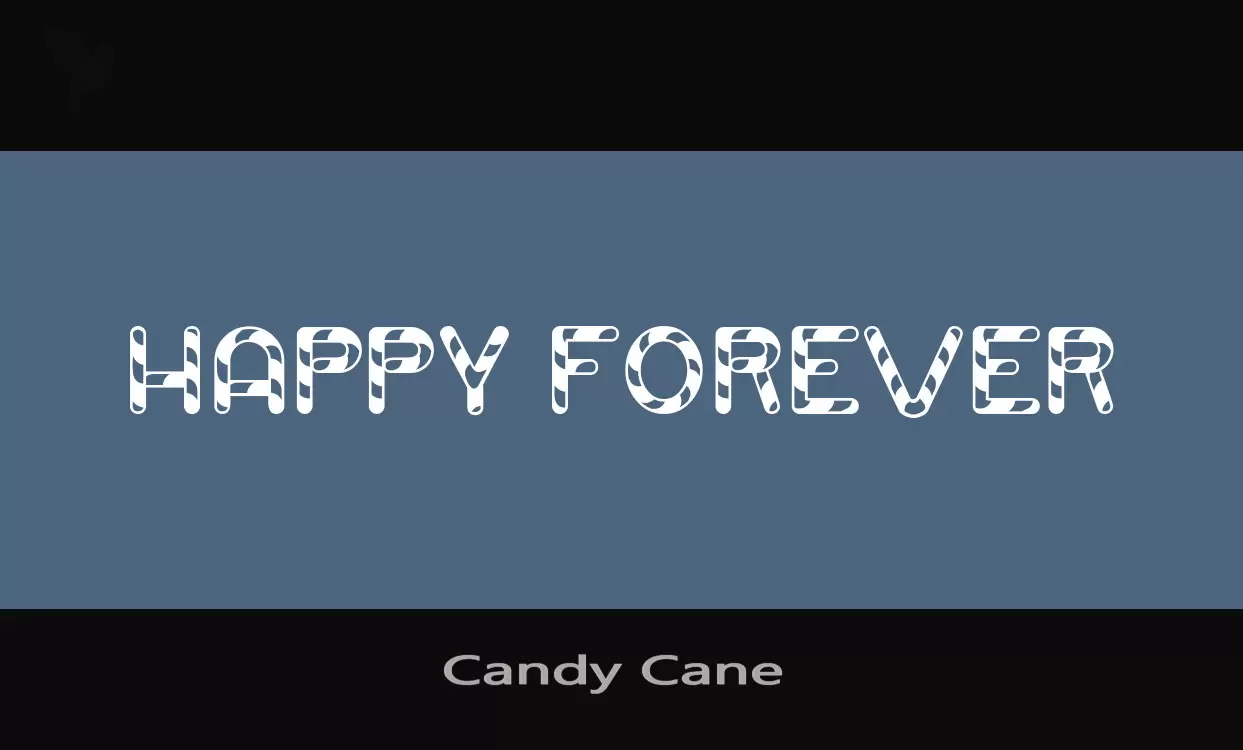 「Candy-Cane-」字体效果图