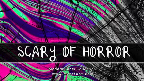 Typographic Design of SCARY-OF-HORROR