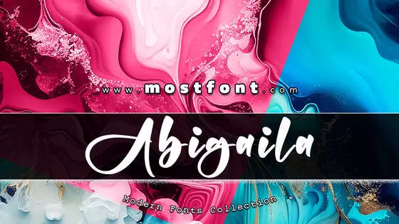 Typographic Design of Abigaila