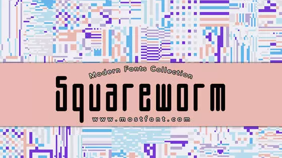 「Squareworm」字体排版图片