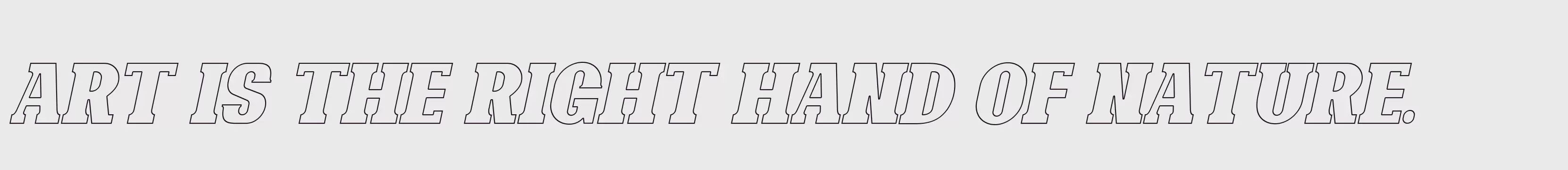 Preview Of Bonaro Outline Italic Demo