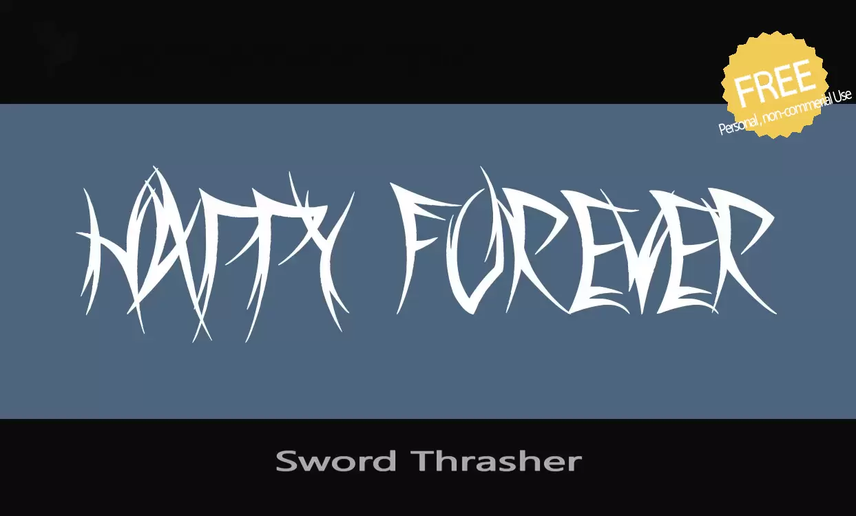 「Sword-Thrasher」字体效果图