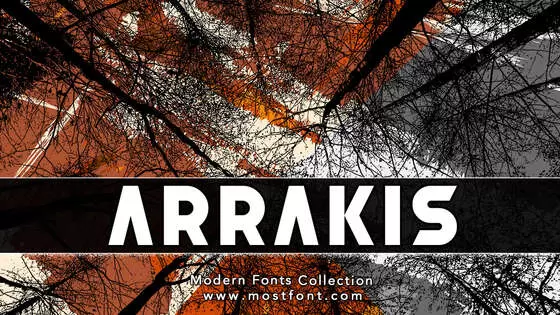 「Arrakis」字体排版图片