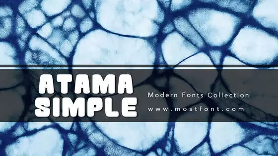 「Atama-Simple」字体排版样式
