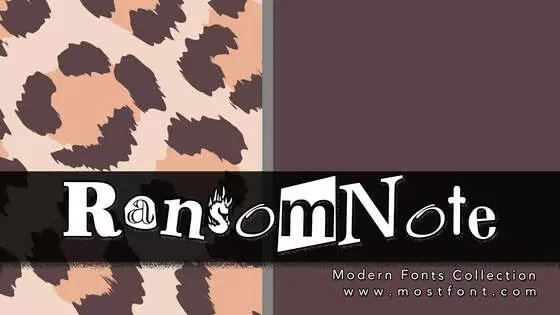 「RansomNote」字体排版图片