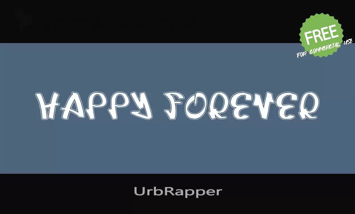 Font Sample of UrbRapper