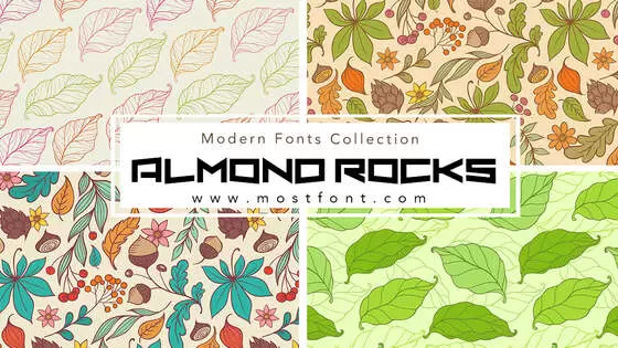 Typographic Design of Almond-Rocks