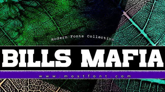 「Bills-Mafia」字体排版样式