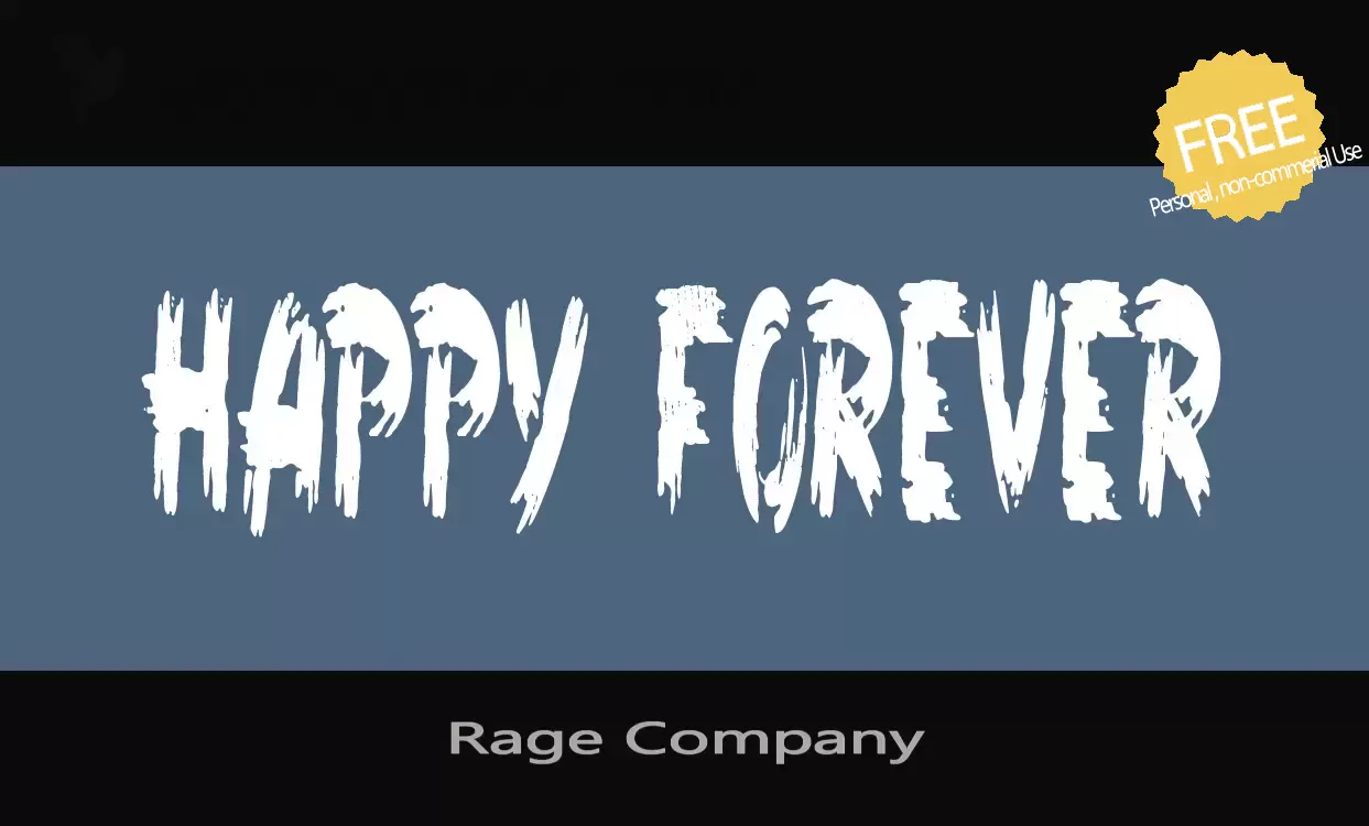 「Rage-Company」字体效果图