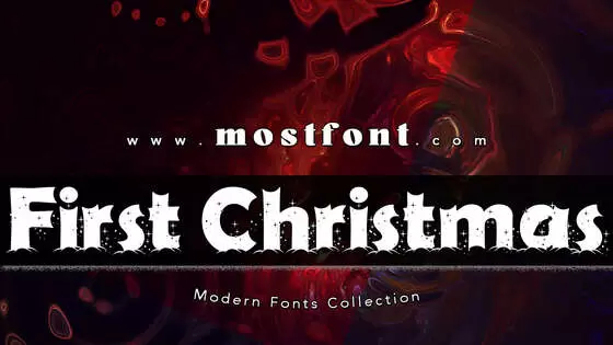 Typographic Design of First-Christmas