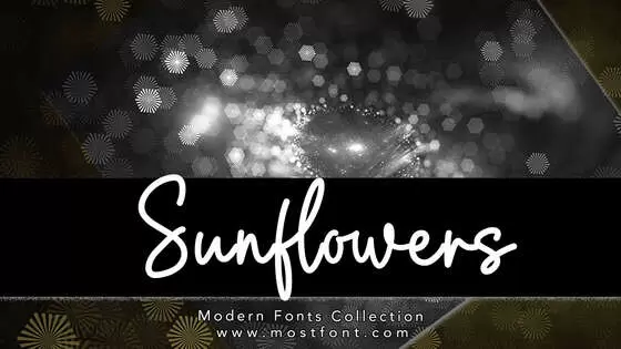 Typographic Design of Sunflowers