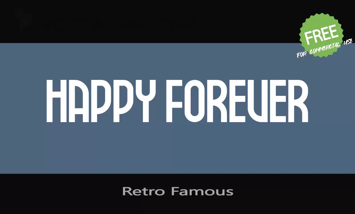 「Retro-Famous」字体效果图