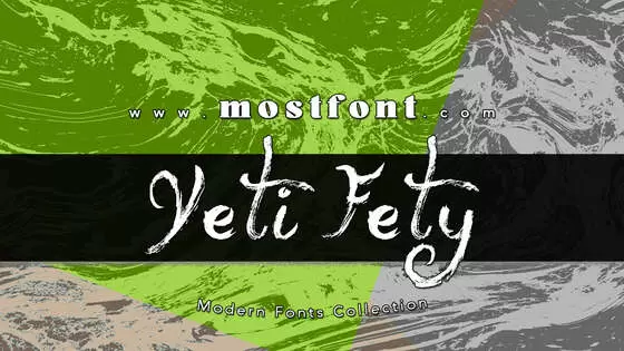 Typographic Design of Yeti-Fety