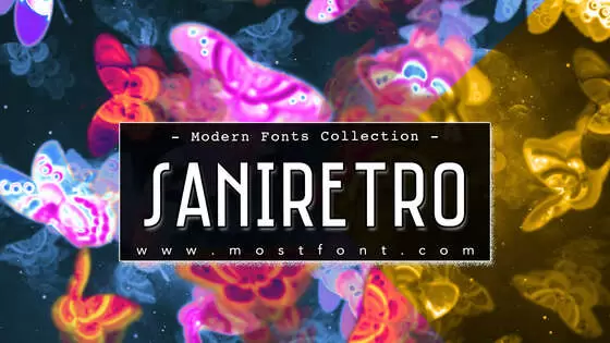 「Saniretro」字体排版样式