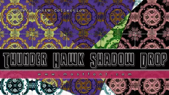 Typographic Design of Thunder-Hawk-Shadow-Drop