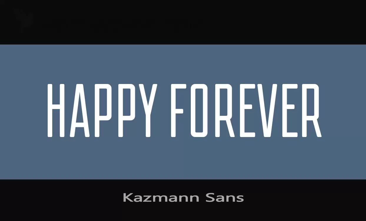 「Kazmann-Sans」字体效果图
