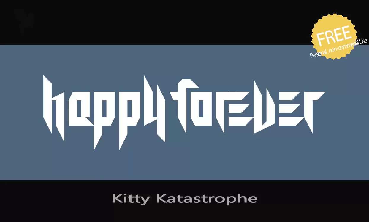 「Kitty-Katastrophe」字体效果图