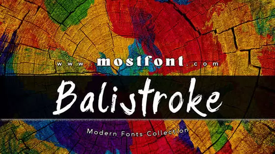 Typographic Design of Balistroke