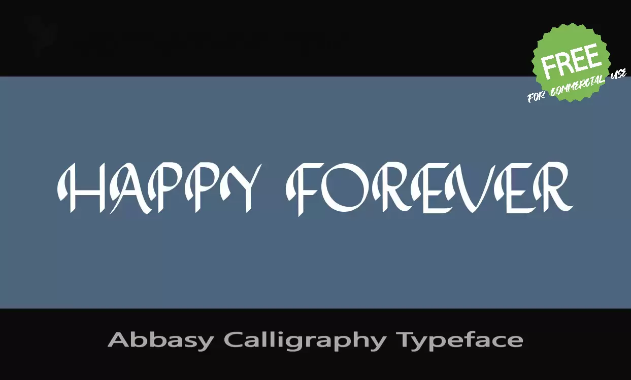 Sample of Abbasy-Calligraphy-Typeface