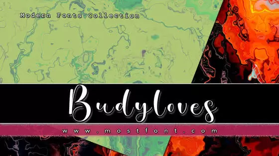 「Budyloves」字体排版样式
