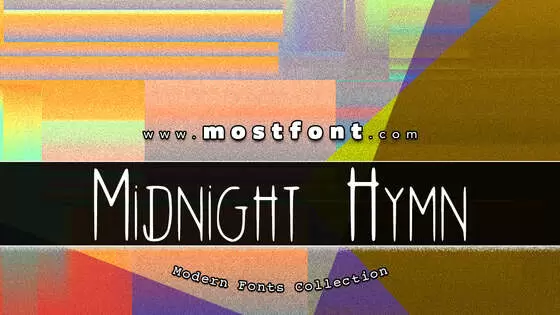 「Midnight-Hymn」字体排版图片