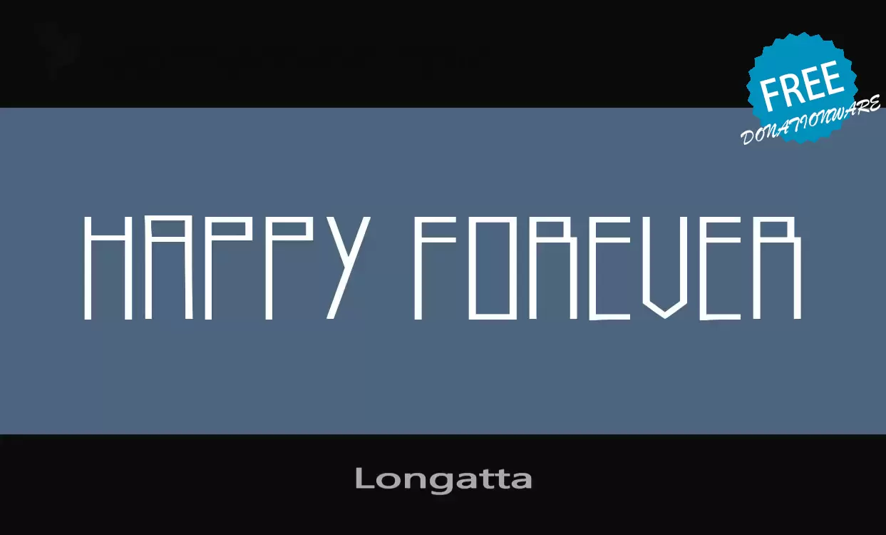 「Longatta」字体效果图