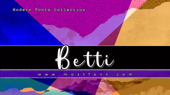 Typographic Design of Bettie