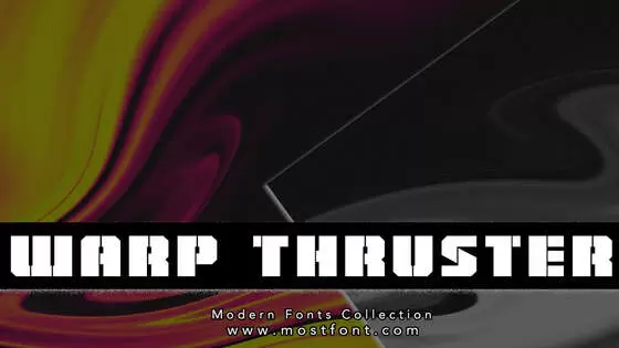 「Warp-Thruster」字体排版样式