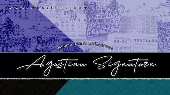 Typographic Design of Agustina-Signature