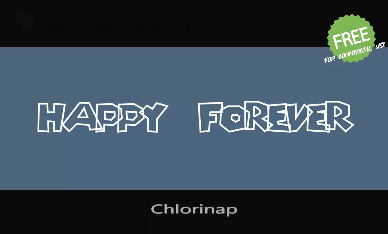 「Chlorinap」字体效果图