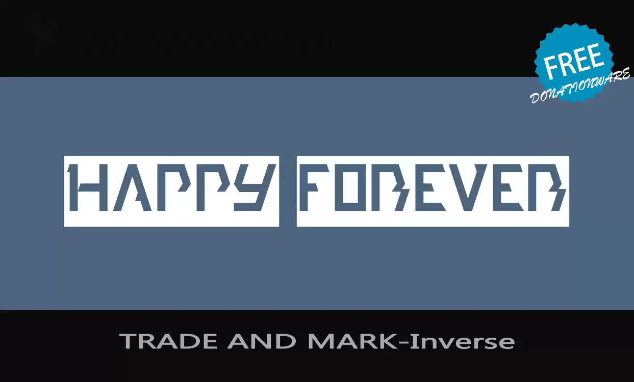 「TRADE-AND-MARK-Inverse」字体效果图
