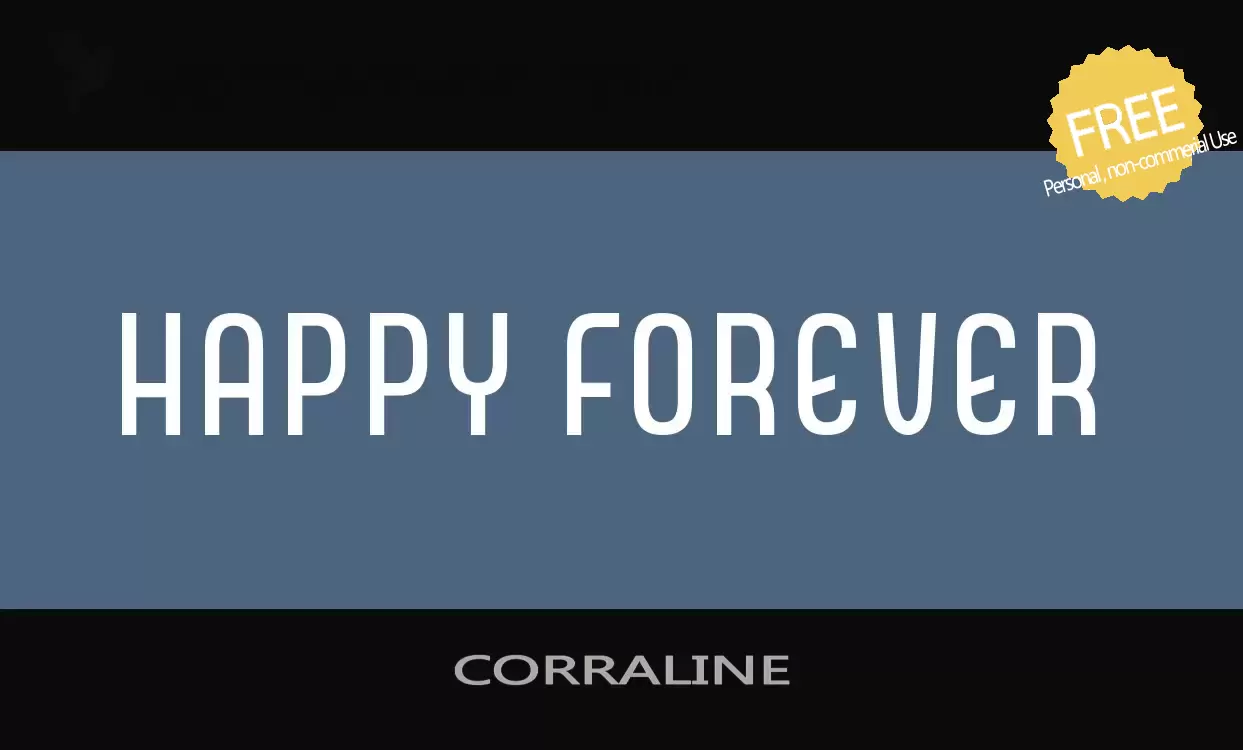 「CORRALINE」字体效果图
