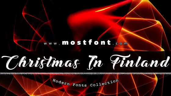 「Christmas-In-Finland」字体排版图片